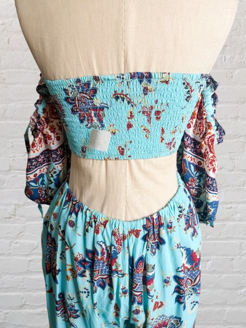 Free People Bali Citrus Skies Floral Print Wide-Leg Jumpsuit